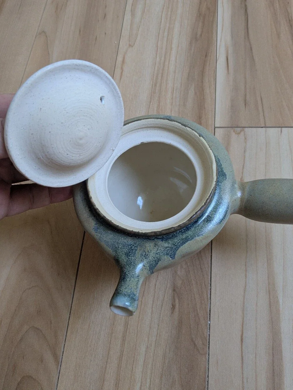 HANDMADE Japanese Kyusu Tokoname Clay Teapot